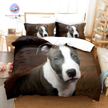 Housse de Couette Chien Yeux Bleus
